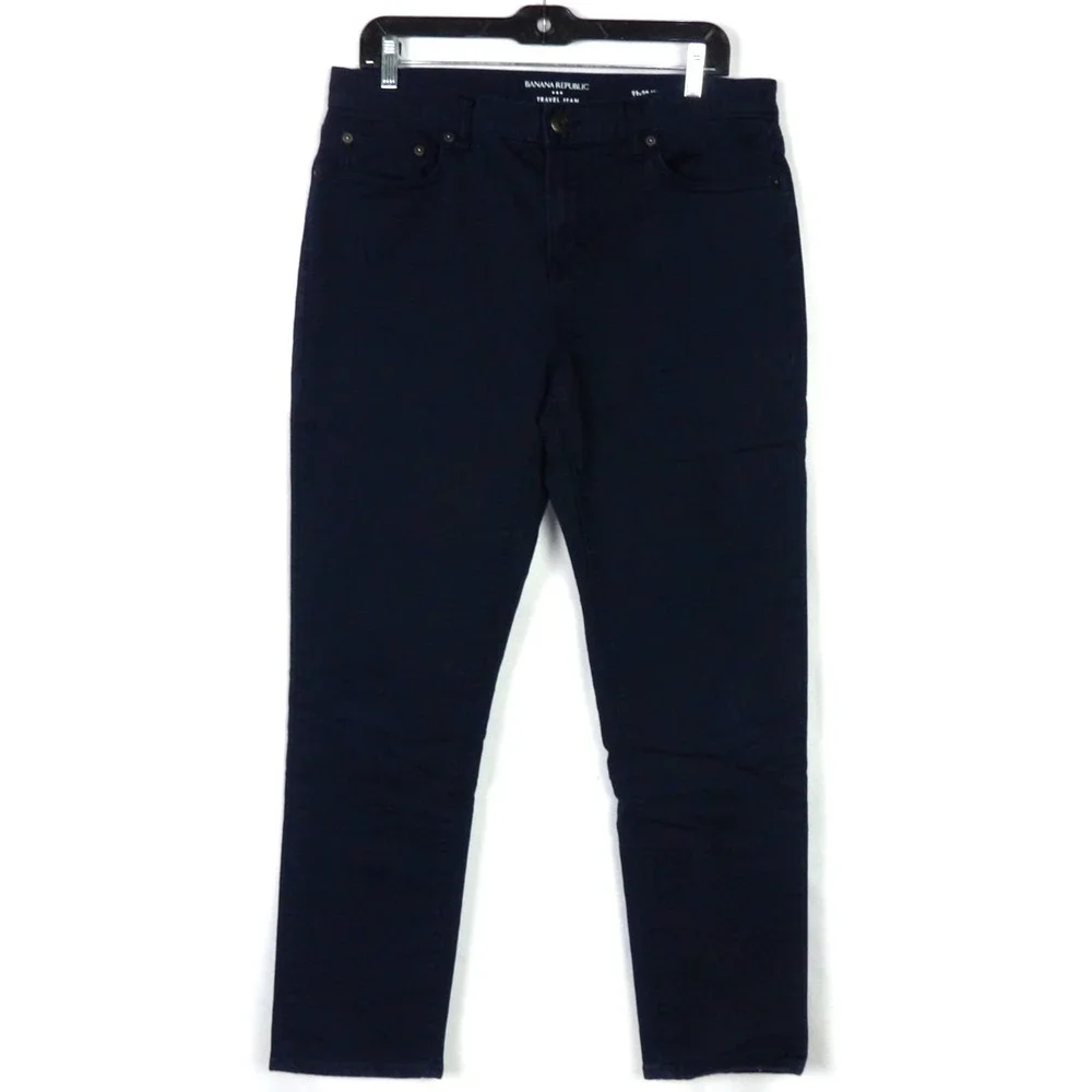 Banana Republic Dark Wash Stretch‎ Athletic Fit Travel Jeans Men's 33 X 30